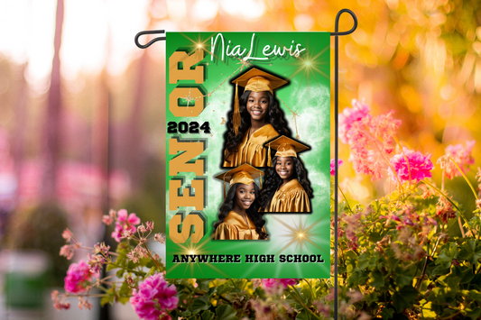 2024 Graduation Garden Flag