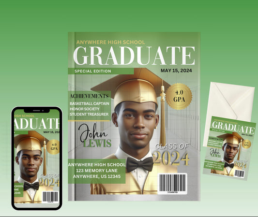 Digital Graduation Magazine Cover