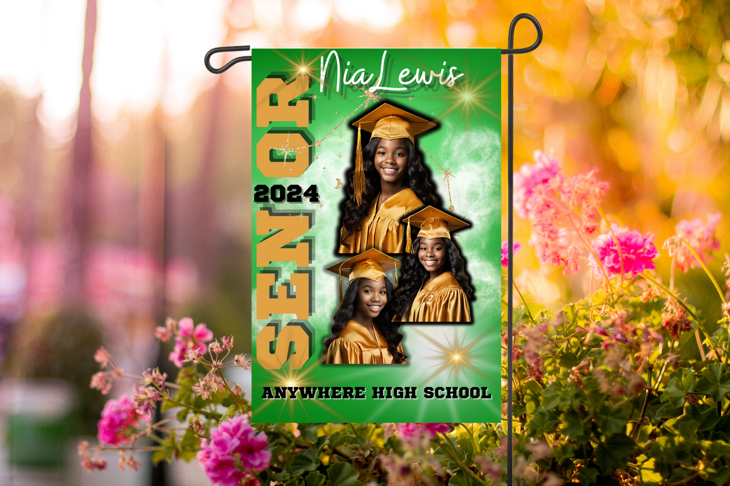 2024 Graduation Garden Flag