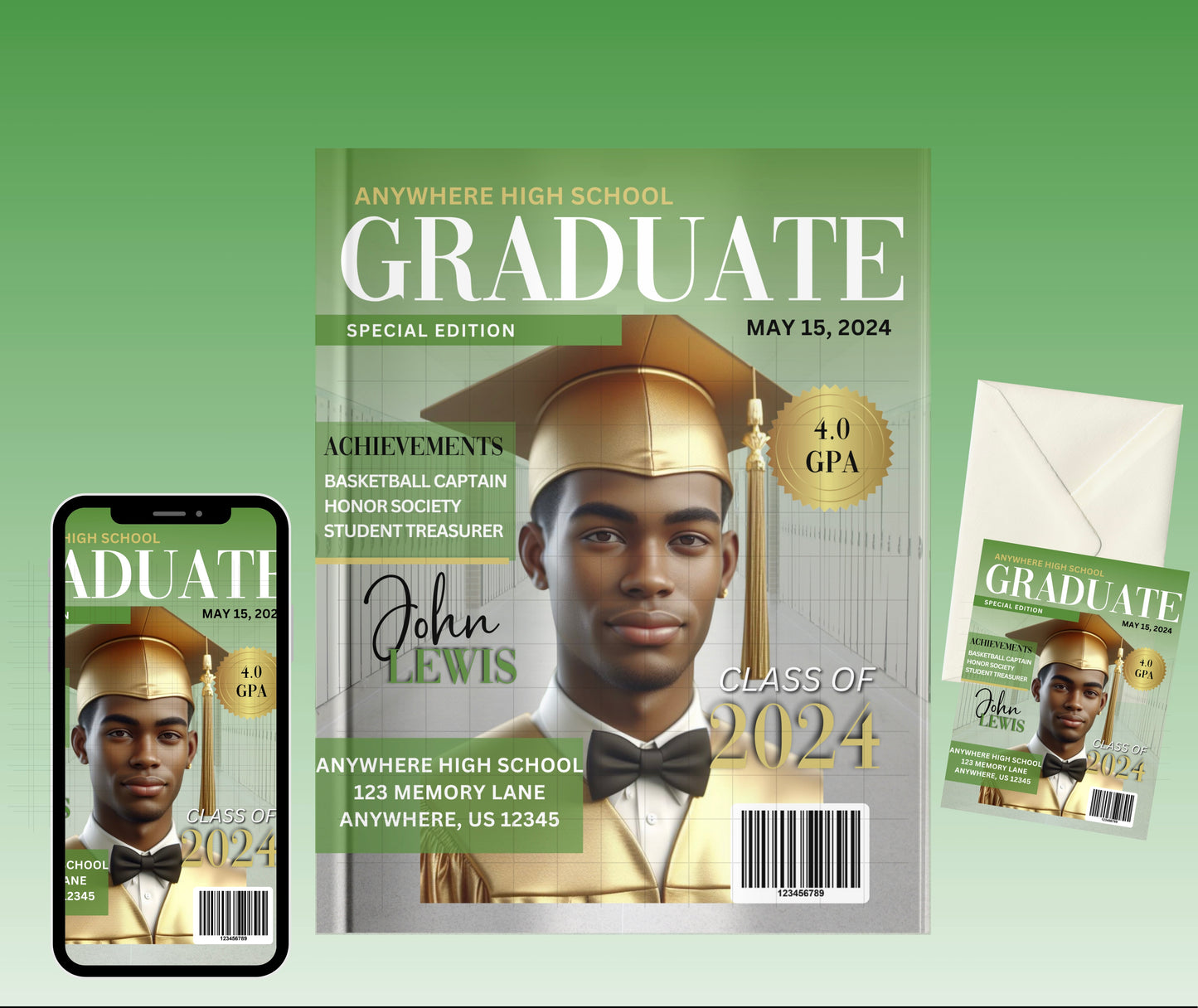 Digital Graduation Magazine Cover